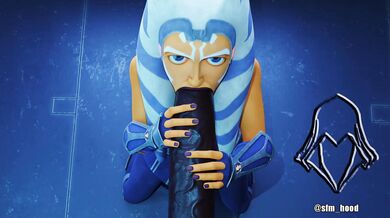 Watch Ahsoka Tano, a character from the Star Wars franchise, as she receives a blowjob by her lover in this hot and steamy porn video!