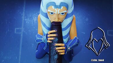 Watch Ahsoka Tano, a character from the Star Wars franchise, as she receives a blowjob by her lover in this hot and steamy porn video!