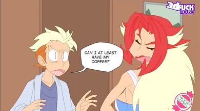 Sexy Candy Shop Girl Serves Sweet Treats to Ronin and His Friends