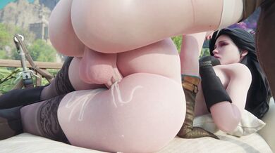 Watch as a young man transforms into a beautiful woman with a penis in Ciri Futa Hentai