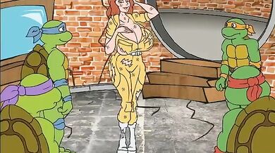 Teenage Mutant Ninja Turtles: April ONeil Gets Fucked in Every Position Possible