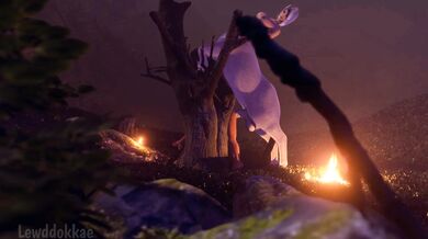 Futa Lara gets taken from behind by a centaur LewdDokkae while being restrained on all fours