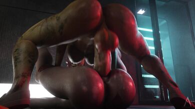 Hentai Porn - Ivy and Harley Quinn in Arkham Asylum Amazonium