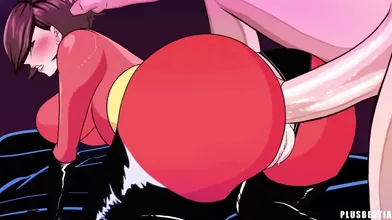 Watch as the Incredible Helen Parr takes on a new adventure in anal pleasure with her favorite dildo, and gets double penetrated by two monsters