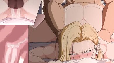 Android 18 gets pummeled by the [open_orc_habu]