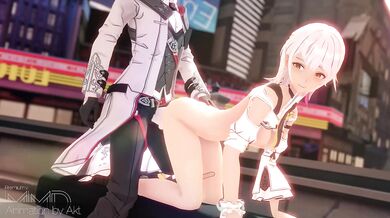 Carol and her dog, doing doggy style while clothed - ACTS