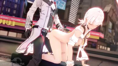 Carol and her dog, doing doggy style while clothed - ACTS