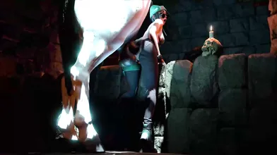 The Bartender, Killjoy and a Horse in 105-degree angle angle each other for a Hentai video