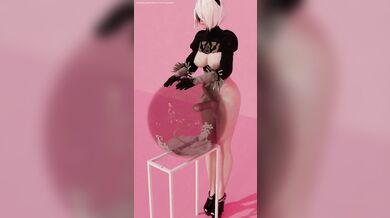 MILF gets off with a ball while her son watches