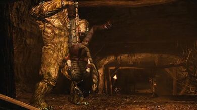 Eager Tentacle Creature Dominates a Subservient Khajiit and Fulfills Its Lust