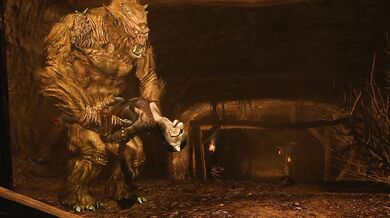 Eager Tentacle Creature Dominates a Subservient Khajiit and Fulfills Its Lust