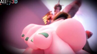 The XXX Parody of Overwatch, starring Dva, Mercy and a lucky Worshipper in 3D!