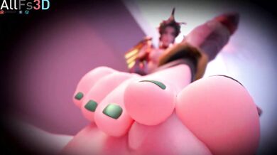 The XXX Parody of Overwatch, starring Dva, Mercy and a lucky Worshipper in 3D!