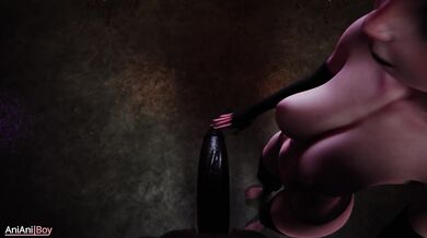 Watch Mavis control your cock in this blacked out AniAniBoy porn video