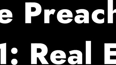 Write a 2-3 sentence summary of the video, including who/what is being preached and what happens during the scene