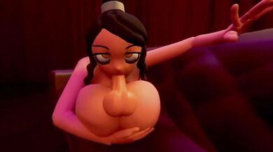 Anime Girl Sucks Her Cock On The Couch (Sound)