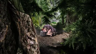 Watch as Triss Merigold and her pet wolf engage in some hot interspecies breeding action!