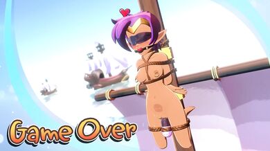 Watch as the sexy half-genie Hop, who has been trapped in a 3D model of herself, explores her body and pleasures herself in this hentai porn video