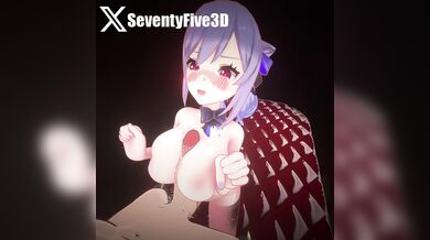Genshin Impact - SeventyFive3D and Keqing Paizuri Love Making
