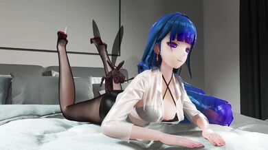 A man and a woman have an unusual romp with insects on a bed, including ladybugs, beetles, and butterflies