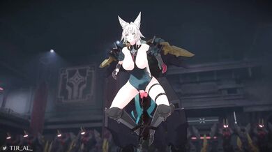 Tiny little Foxx and the giant cock