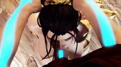 Azula Gets a Blowjob and Peeed on by her Master