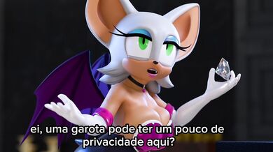Redmoa is doing a titjob on Rouge in this Brazilian Portuguese language porn video