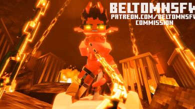 Watch Minecraft girl Tsubaki getting a tail job by Beltom NSFW in this hot porn video!