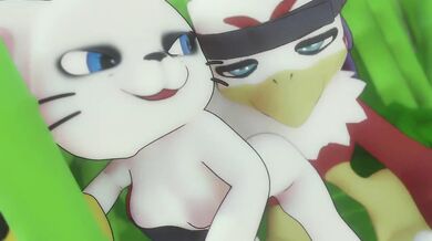 In this erotic animation, Hawkmon and Gatomon engage in a steamy sexual encounter that will leave you breathless!
