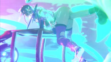 A hot and sexy Akali is getting fucked by a big cock in the ass while she moans with pleasure, her tight pussy dripping wet