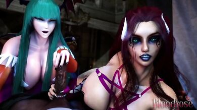Erotic Tale of a Succubus and Her Bloody Rose Hand Job Trap