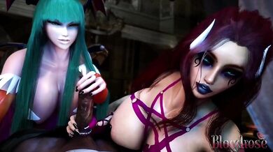 Erotic Tale of a Succubus and Her Bloody Rose Hand Job Trap