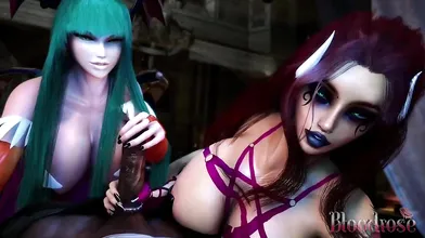 Erotic Tale of a Succubus and Her Bloody Rose Hand Job Trap