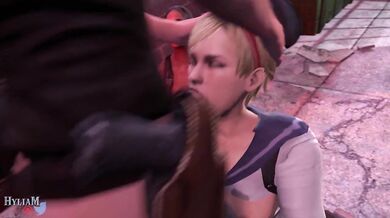 Watch Sherry Birkin take it to the deepthroat level in this intense Resident Evil hentai porn video