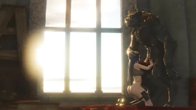 Watch as Hinata gets attacked by a werewolf in this high quality 4k MV Trivial video