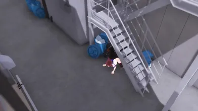 My cute dog Hikari watches two humans have sex in front of her