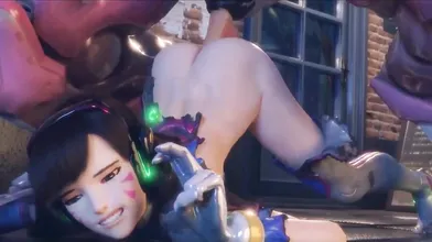 Futanari & Ahegao Overwatch Porn Animation (FPSBlyck)