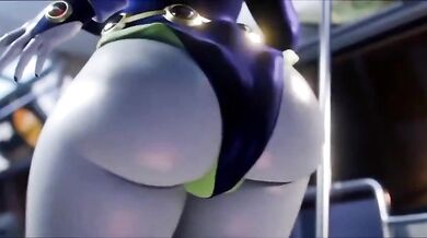 Hey, horny guy! Are you ready to watch a hot hentai porn video where the sexy and naughty Raven is taking a train ride?