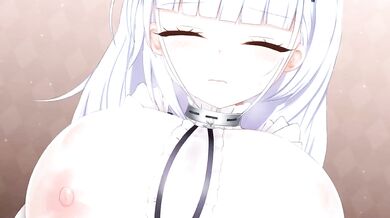 Japanese Schoolgirl Masturbation and Accidental Paizuri with Her Own Squirt!