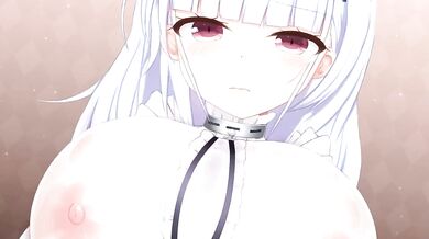 Japanese Schoolgirl Masturbation and Accidental Paizuri with Her Own Squirt!