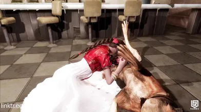 Watch the trailer of the second part of All dogs go to 7th Heaven hentai porn video, where you will see hot and sexy doggy-style action