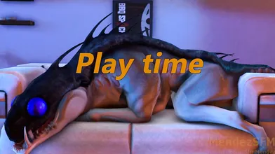 The sexy Spacewolf takes on two hot redheads with big butts in this epic porn video by MendezSFM