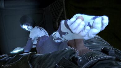 Cortana and the Ankhajit Footjob - Transparent Creature