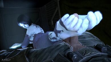 Cortana and the Ankhajit Footjob - Transparent Creature