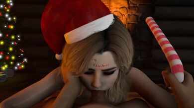 1 X-Mas Blowjob with Becca Woolett 2 Two Versions of Christmas Oral