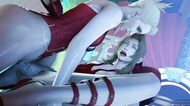 Sexy Gaming Adventures: Scarlet and Aeriths Hentai Blackout with Jr