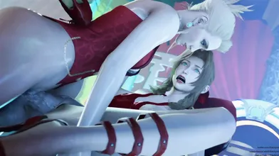 Sexy Gaming Adventures: Scarlet and Aeriths Hentai Blackout with Jr
