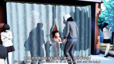 The hot teacher takes her students to the classroom after the school festival and begins to teach them a lesson they wont forget!