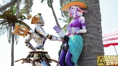 BlazBlue: Orianna vs Soraka - The Ultimate Battle Between Two Gorgeous Warriors!