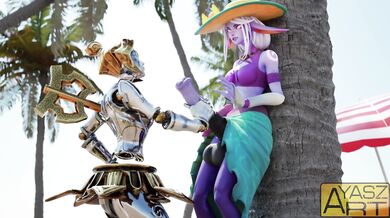 BlazBlue: Orianna vs Soraka - The Ultimate Battle Between Two Gorgeous Warriors!